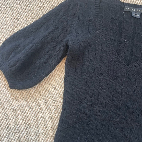 Ralph Lauren Women's Black V-Neck Sweater - Picture 7 of 12